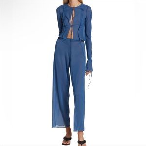 NWT Christopher Esber Silk Chiffon Set